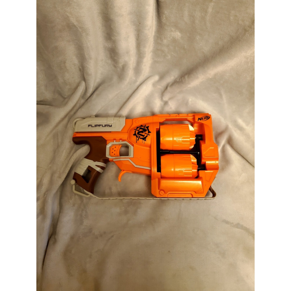Nerf Zombie Strike (A9603) Flipfury Blaster Dart Gun Double Barrel